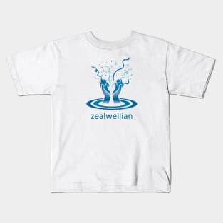 Be a zealwellian! (blue) Kids T-Shirt